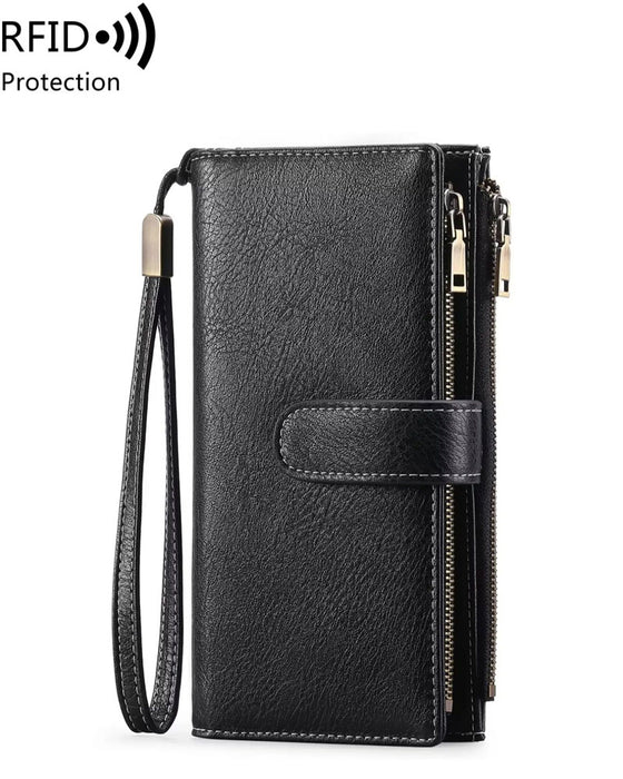 Portefeuille Long À Fermeture Éclair Pour Femme Tendance Exquis Cadeau