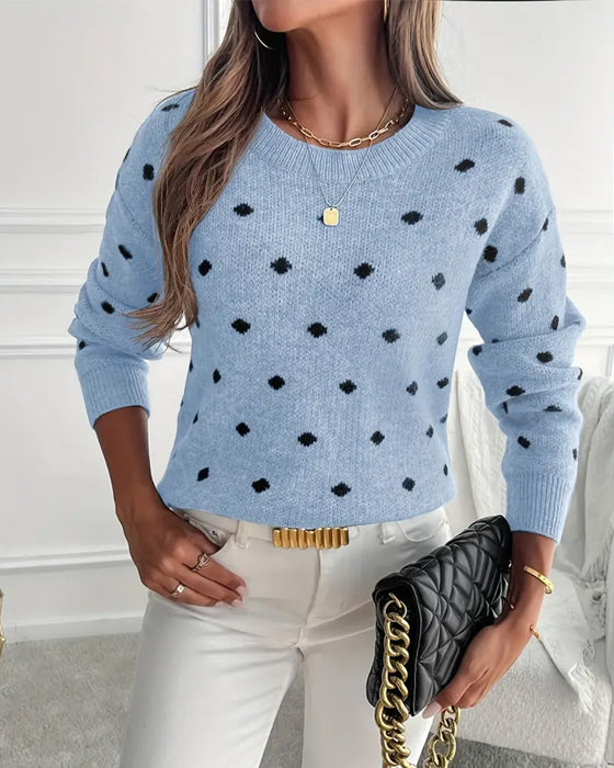 Pull Col Rond Manches Longues