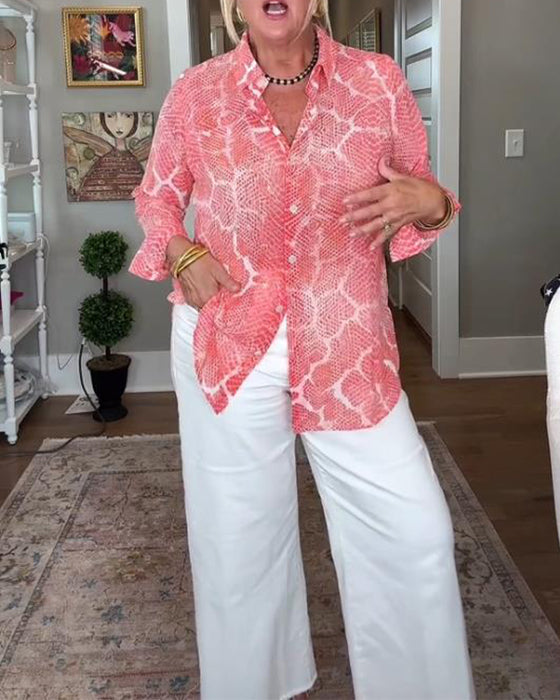 Blouse Avec Boutonnée Et Texturée Caractéristiques