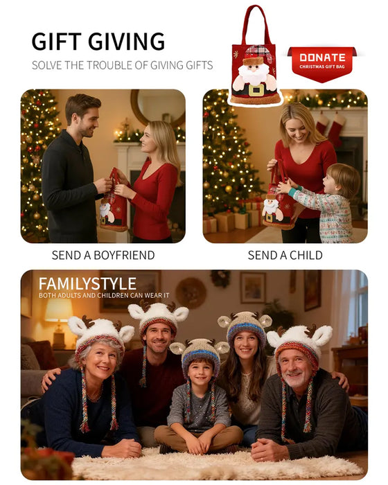 Design Original Chapeau De Noël Festif Avec Bois