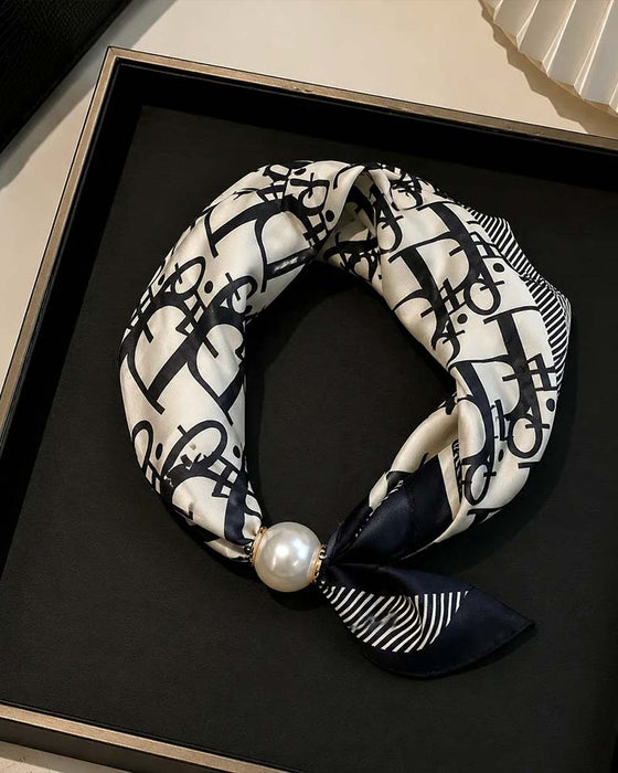 Glamour Sans Effort: Écharpe Collier De Perles 🧣