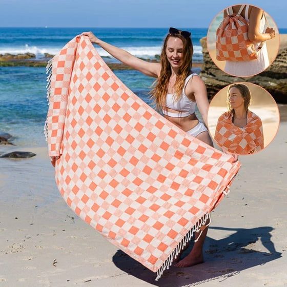Sac De Plage Convertible 2-En-1 Pour Serviette