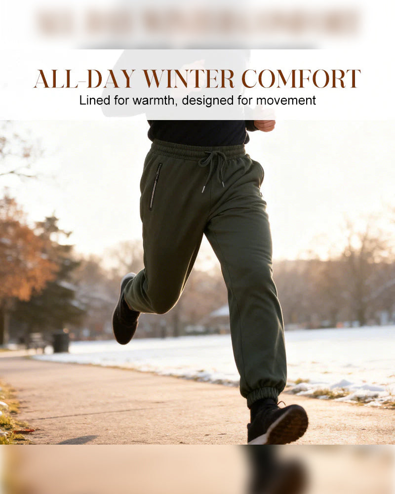 Pantalon Homme Doublure Chaude Imperméable Cordon