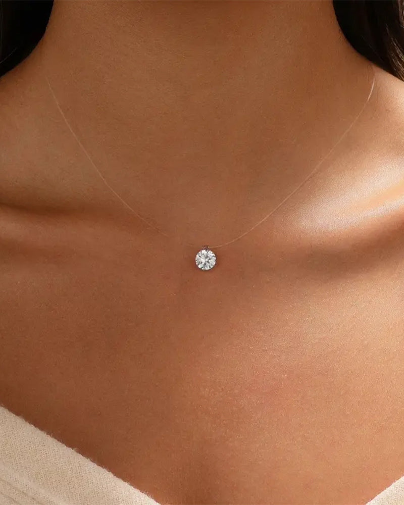 Collier Invisible Simple Pendentif