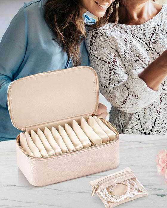 Boîte À Bijoux De Voyage Avec Petites Poches