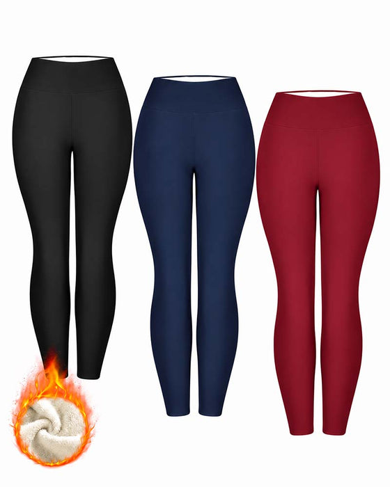 Leggings D'hiver Épais Taille Haute Chauds Pantalons De Yoga