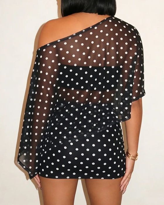 Ensemble Avec Haut Style Châle Et Jupe Moulante