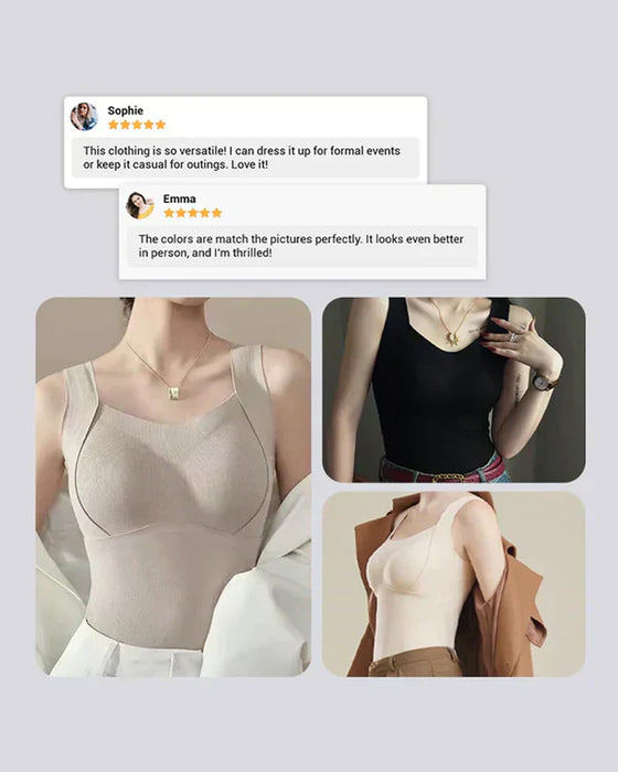 Bra Femmes Maillots De Corps Thermiques Avec Intégré