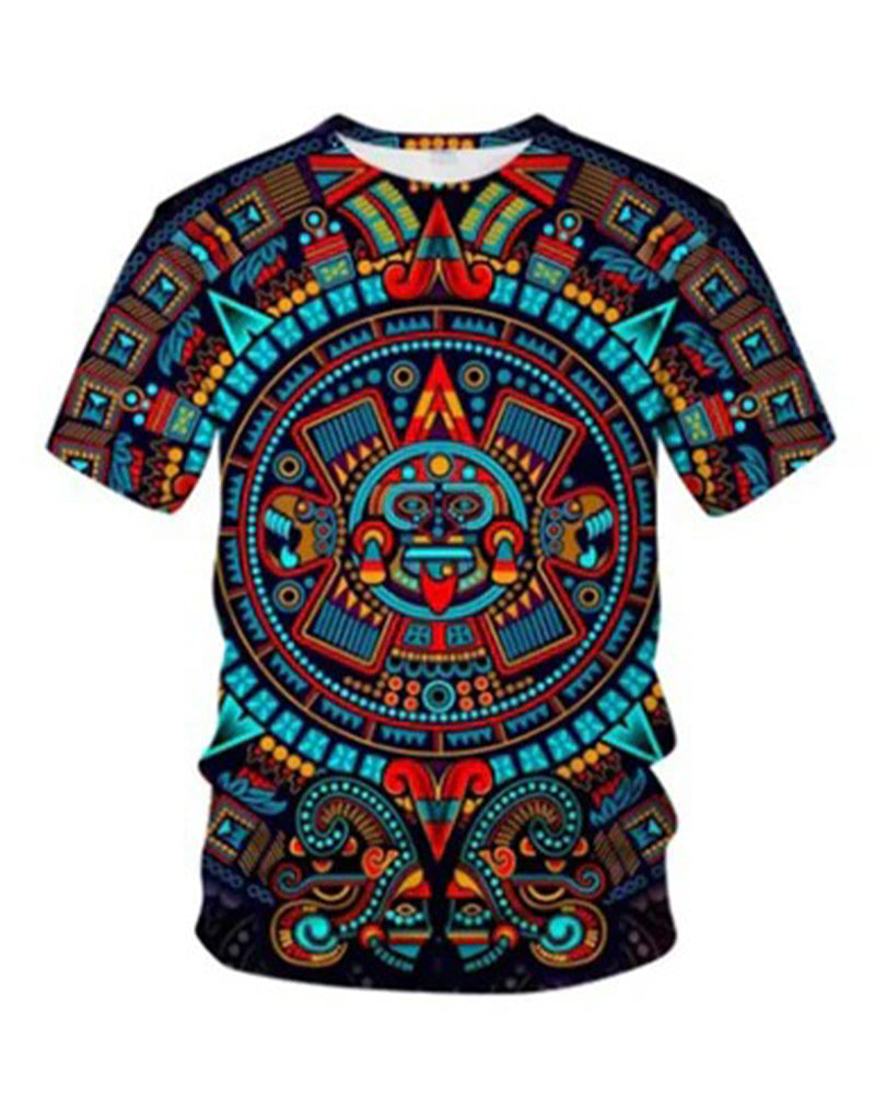 T-Shirt Col Rond Imprimé Homme