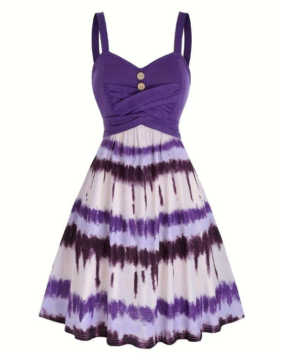 Robe Tie-Dye Bretelles Midi