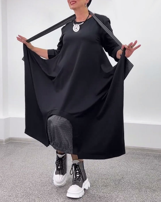 Robe décontractée à col licou ample