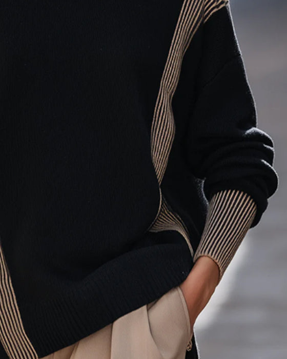 Pulls Géométrique Irrégulier Loose