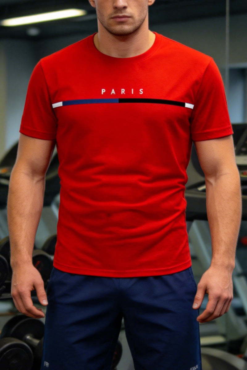 T-Shirt Séchage Rapide Encolure Ronde Manche Courte