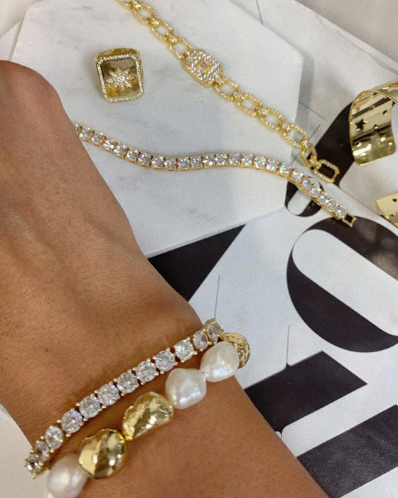 Bracelet Étincelant Moissanite