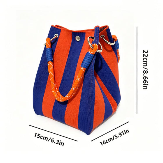 Sac Mini Tissé Seau Tote
