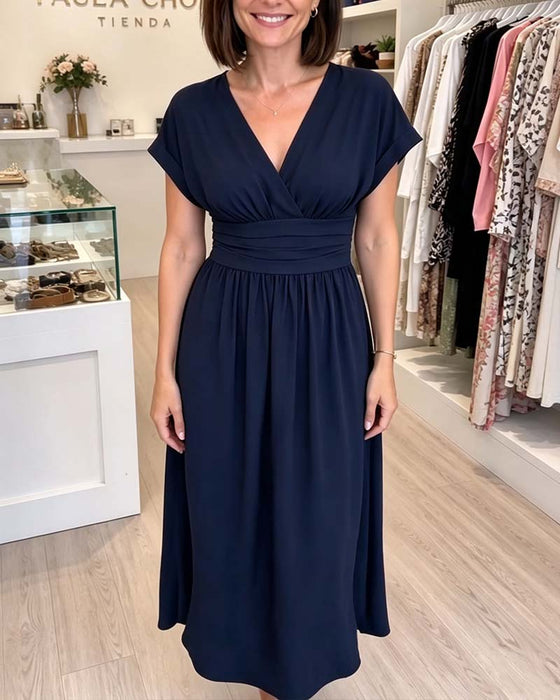 Robe Col V Cintrée Ligne A