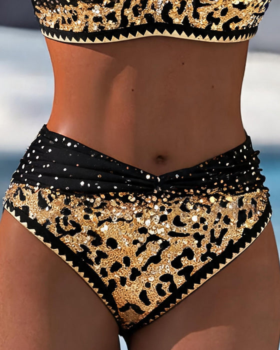 Bikini Dégradé Léopard Shimmer