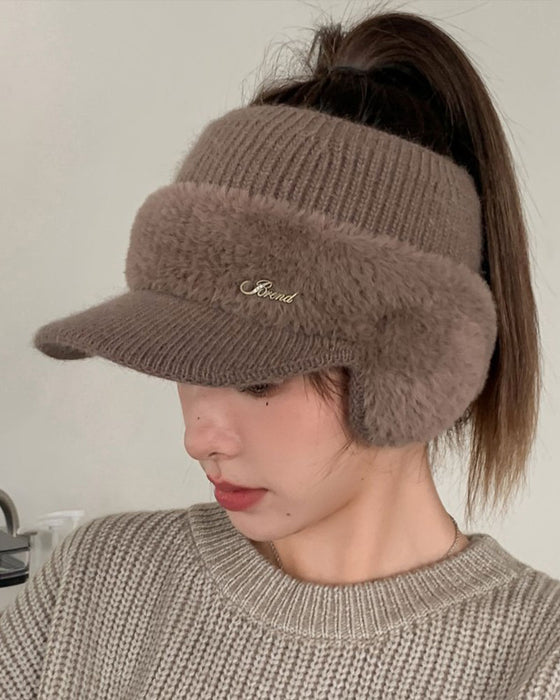Bonnet Chaud Tricoté Tendance