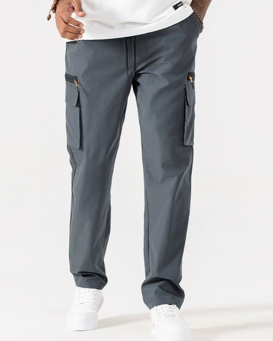 Pantalon Ample Décontracté Multi-Poches Cargo