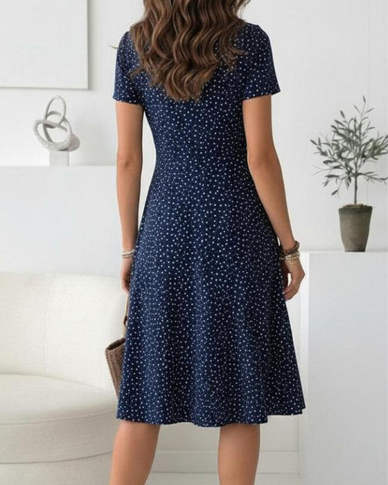 Robe En Forme De Cœur À Pois Taille