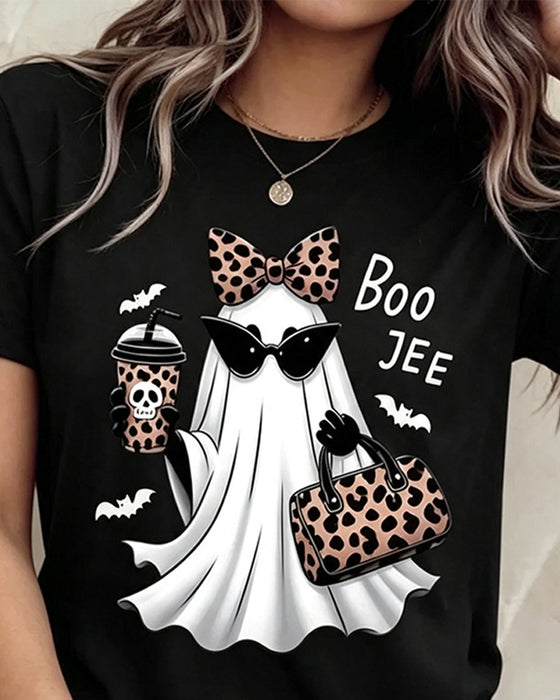 T-Shirt Imprimé Dessin Animé Manche Courte
