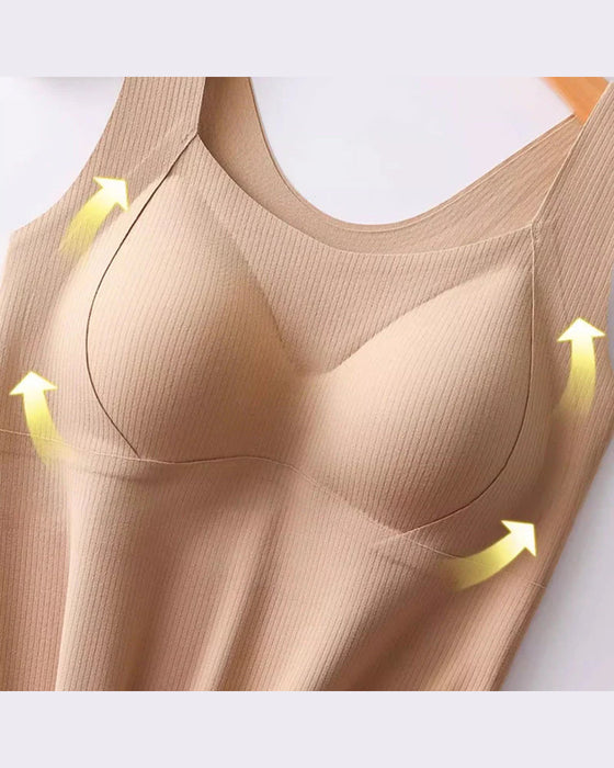 Bra Femmes Maillots De Corps Thermiques Avec Intégré