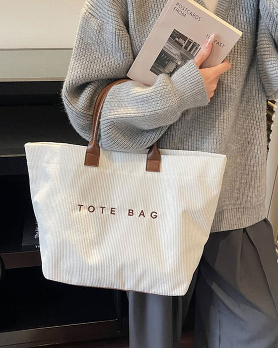 Sac Imprimé Lettre Tote
