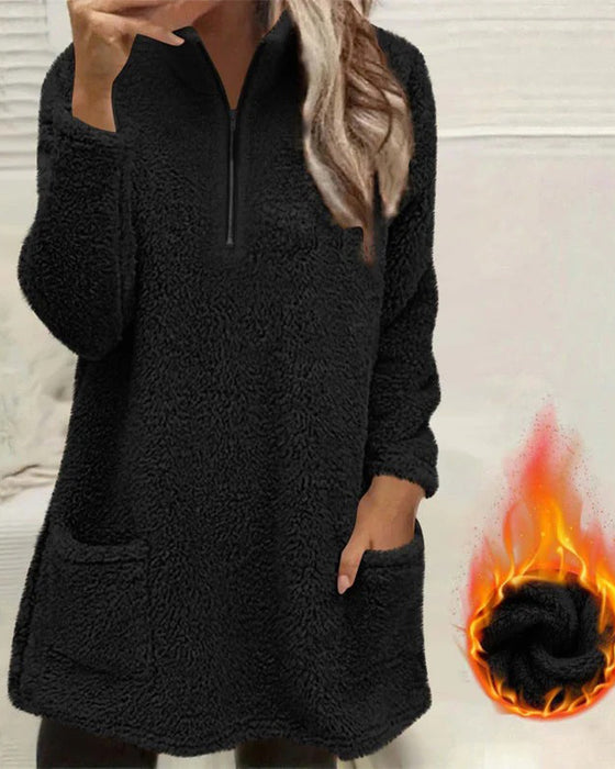 Sweat Uni Col Montant