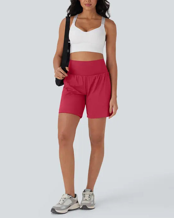 Shorts Uni Taille Haute