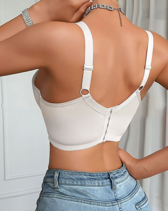 Soutien-Gorge Brodé Fine Bonnet Grande Taille