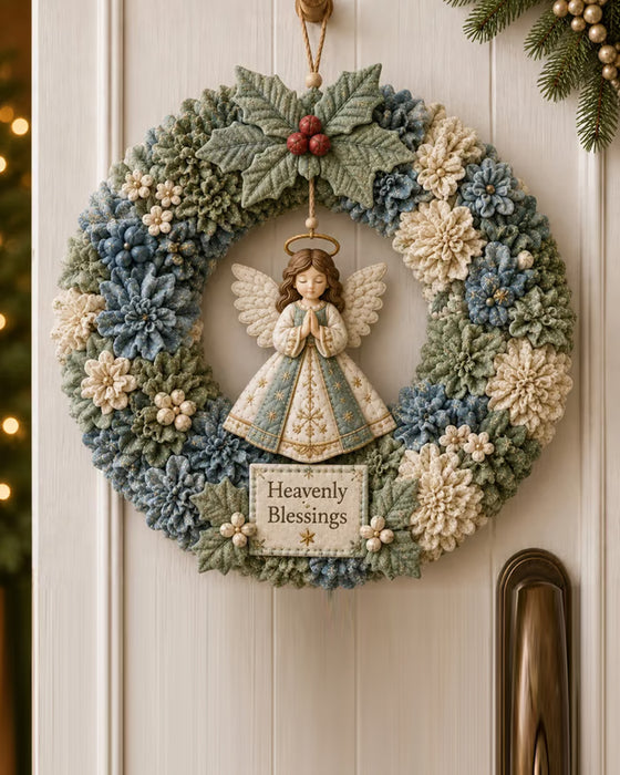 ❄️🎄 Kit De Création De Couronne 3D En Tissu À Piquets