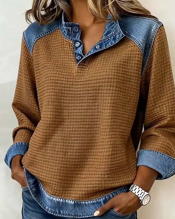 Sweatshirt Décontracté Manche Longue