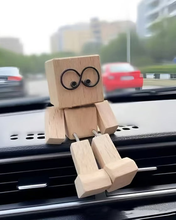 Figurine En Bois Charmant Jambes Qui Se Balancent Petit