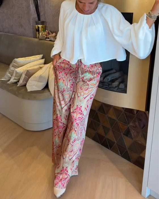 Blouse Française Manche Bouffante Courte