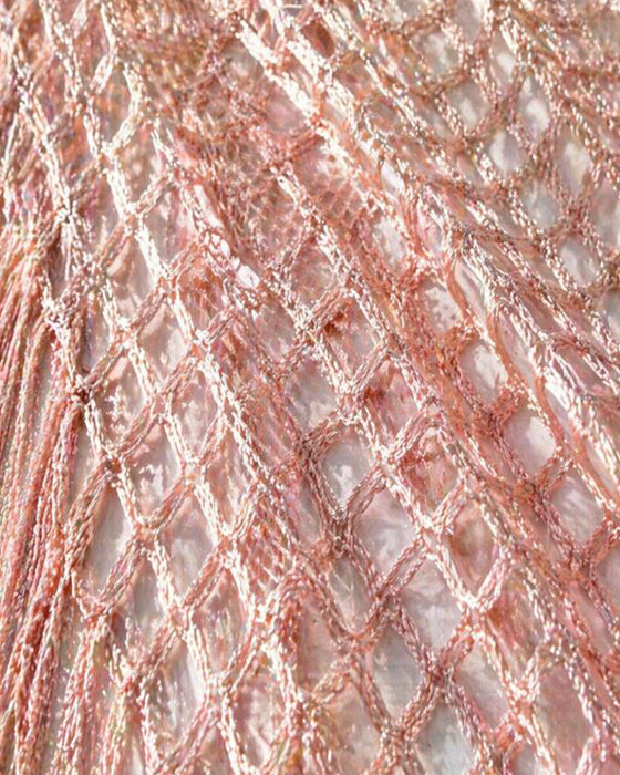 Pullover Frange Mesh Évidé