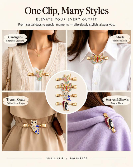 📿Pince À Ceinture Multi-Usages | Attache Pour Cardigan Et Châle💎