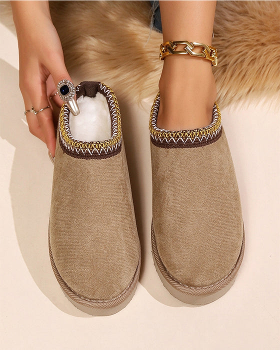 Femme Chaussons Slip-On