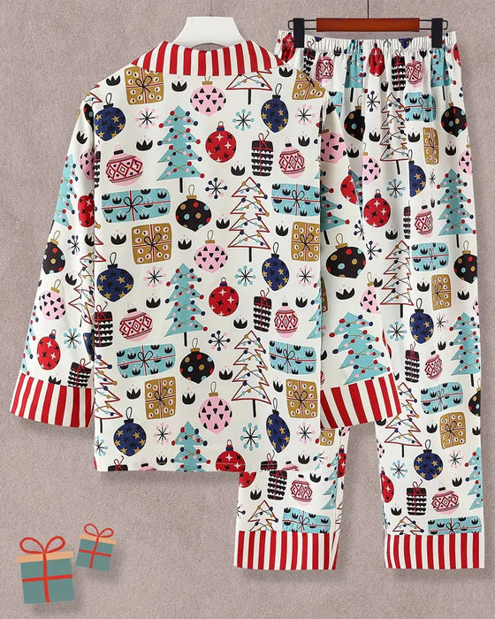 Ensemble deux pièces décontracté imprimé pour la maison