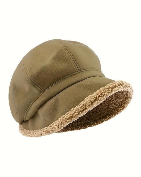 Chapeau Femme Uni Peluche Pêcheur Chaud