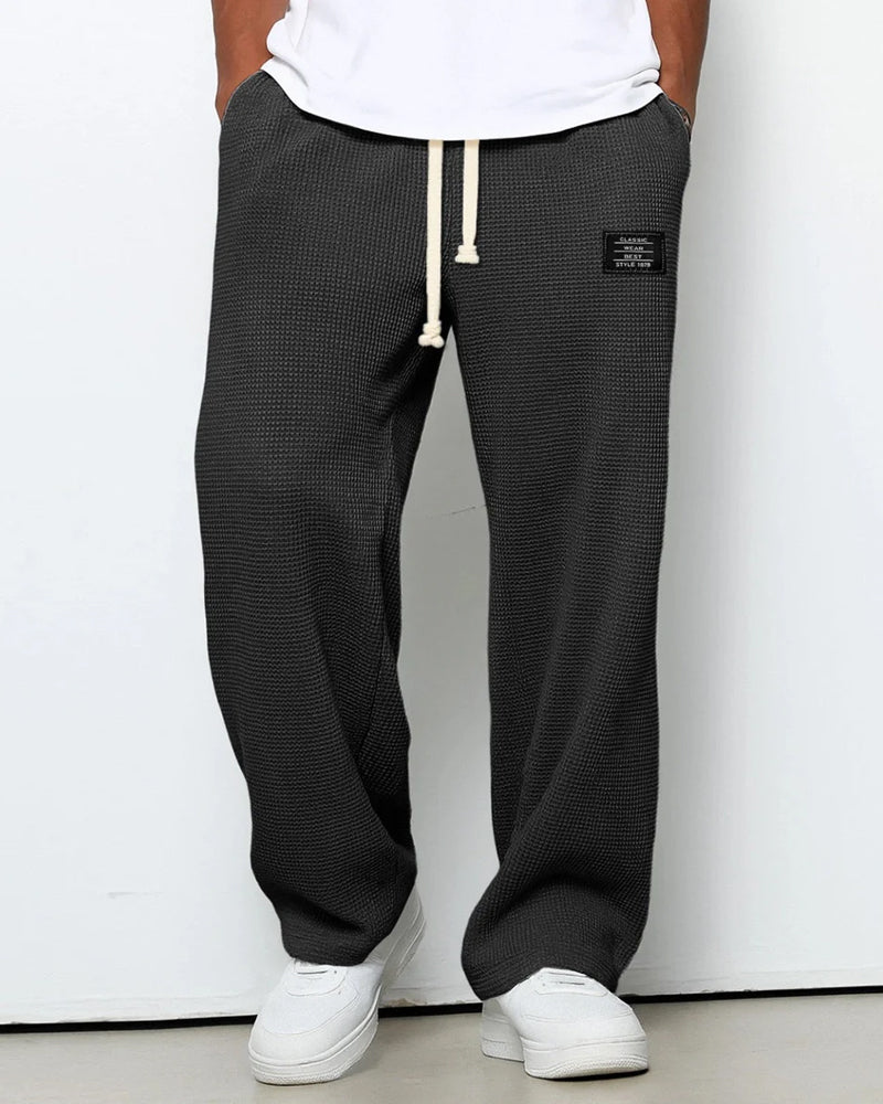 Pantalon Large Homme Confortable Avec Taille Ajustable