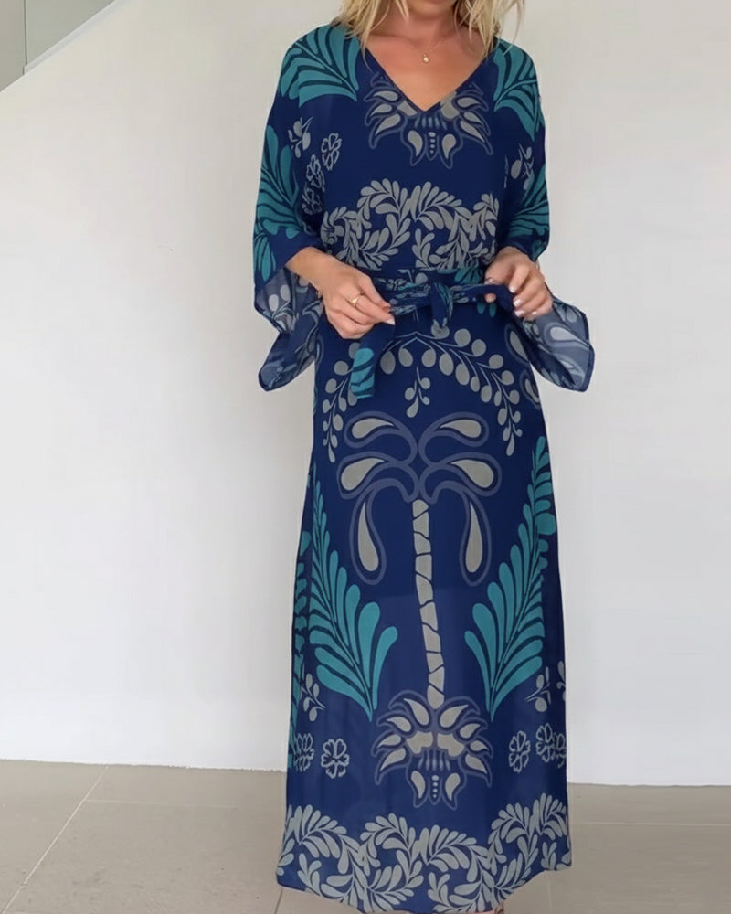 Robe Bohème En V Ample