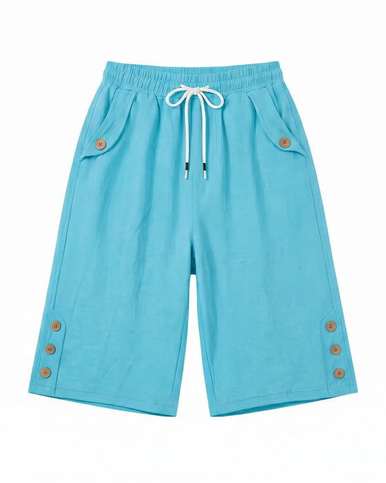 Pantalon Cordon De Serrage Décontracté Court