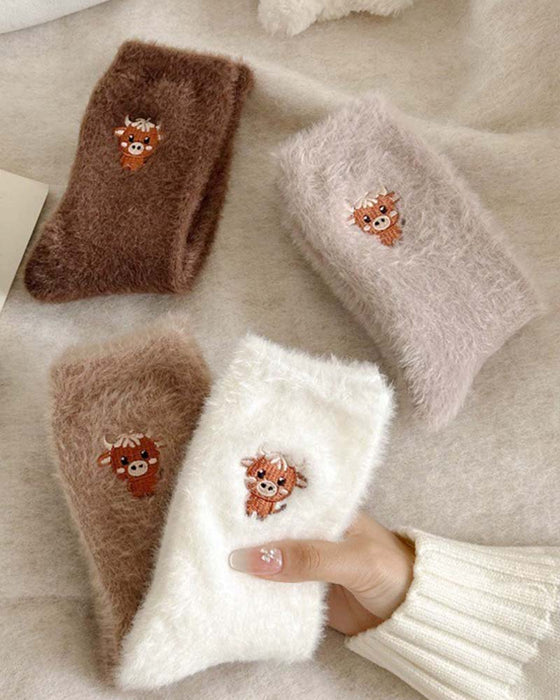 Chaussettes Mignonnes Vache Chaussons