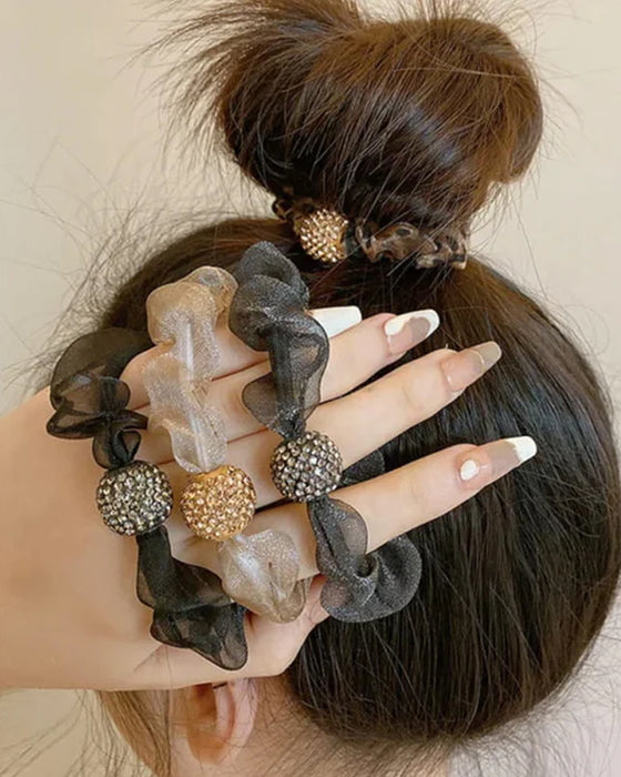 Bandeaux Élégants En Tulle Avec Strass 💎🎀