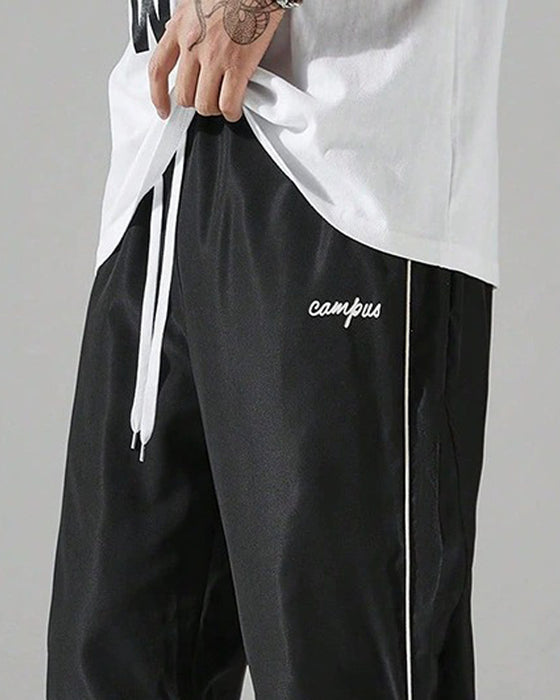 Pantalon Décontracté Ample Droit Long