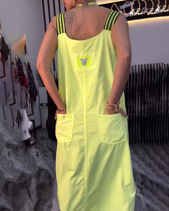 Robe Bretelles Séparées Lâche