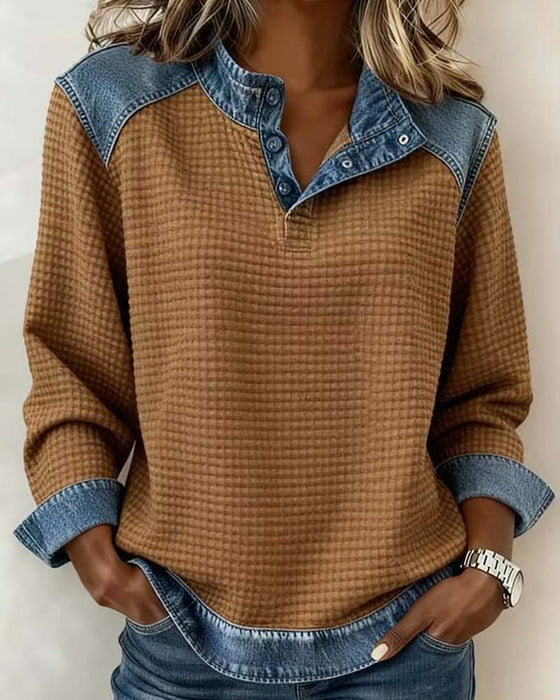 Sweatshirt Décontracté Manche Longue