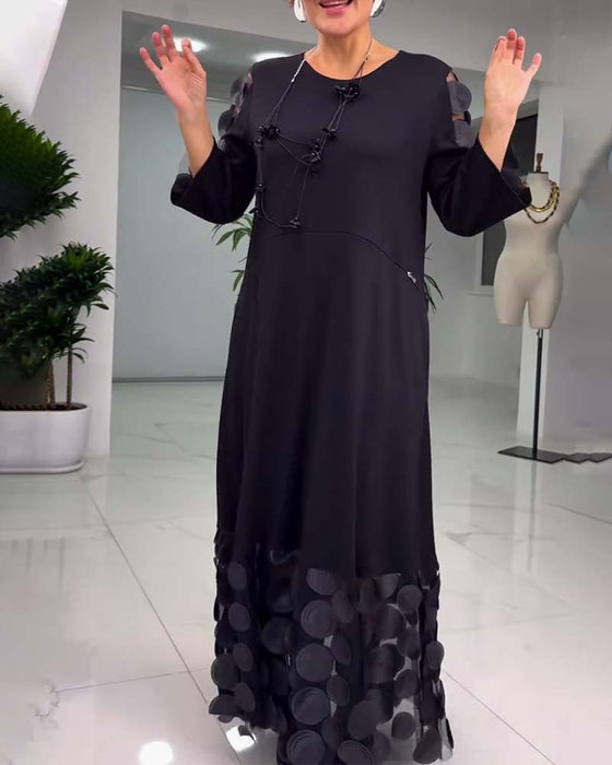 Robe Brodée 3D À La Mode