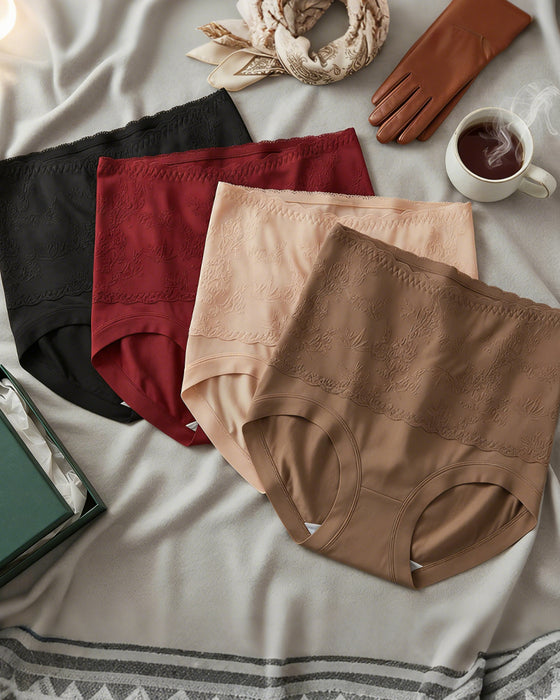 Pantalon Style Chinois Taille Haute Gaufré Contrôle Ventre