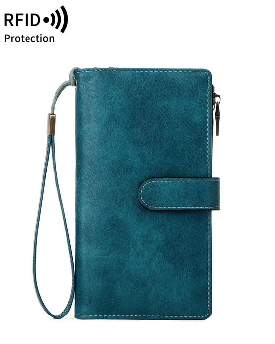 Portefeuille Long À Fermeture Éclair Pour Femme Tendance Exquis Cadeau